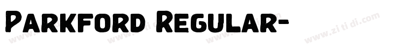 Parkford Regular字体转换 Parkford Regular字体转换